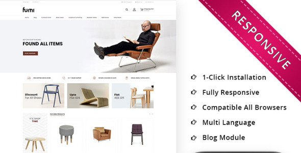 мебельный магазин отзывчивый шаблон opencart