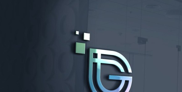 Шаблон логотипа на тему графика