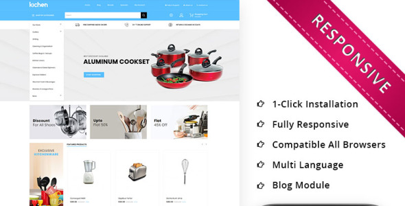 адаптивный шаблон магазина opencart