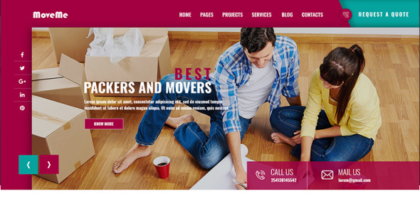 PSD шаблон на тему грузоперевозка