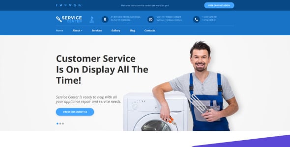 ремонт техники moto cms 3 шаблон