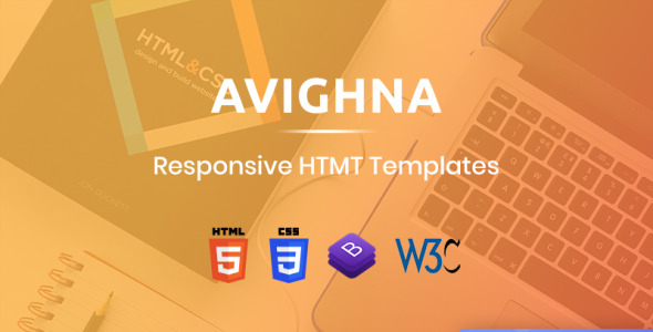 адаптивный минимальный шаблон бизнес-сайта