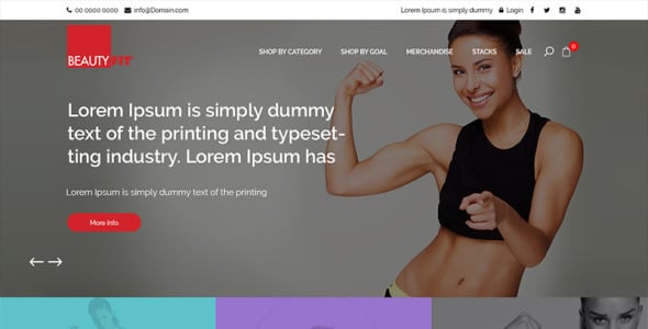 PSD шаблон на тему красота