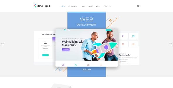 студия веб-разработки clean joomla template