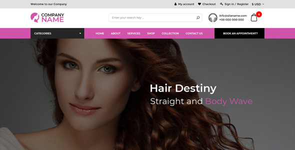 PSD шаблон на тему графика