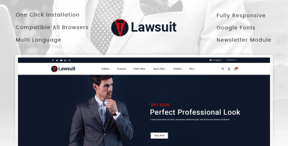 шаблон магазина костюмов opencart