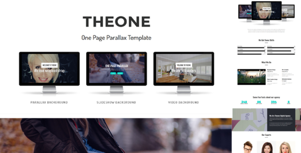 одностраничный параллакс шаблон joomla