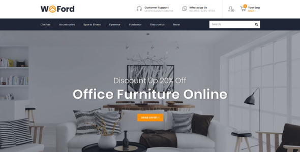 тема магазина мебели и декора prestashop