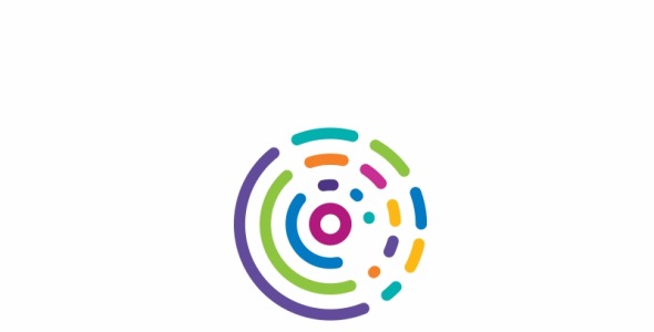 Шаблон логотипа на тему графика