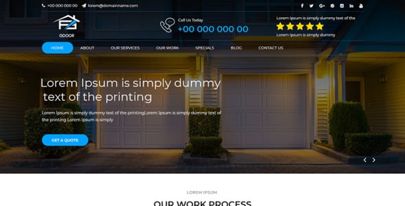 PSD шаблон на тему графика