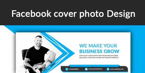 Шаблон для соцсетей на тему графика