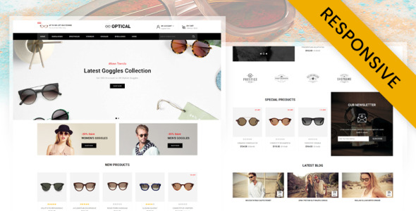 очки для глаз магазин opencart шаблон