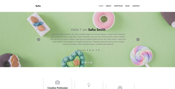 Адаптивный PSD шаблон на тему фотогалерея