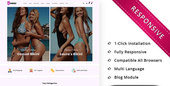 отзывчивый шаблон opencart магазина нижнего белья