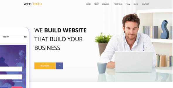 PSD шаблон на тему веб-дизайн