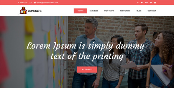 PSD шаблон на тему начальная школа