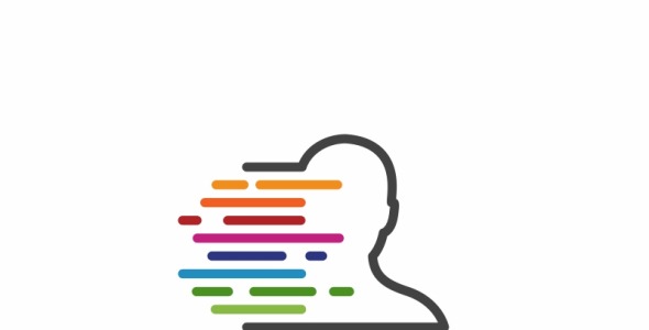 Шаблон логотипа на тему графика