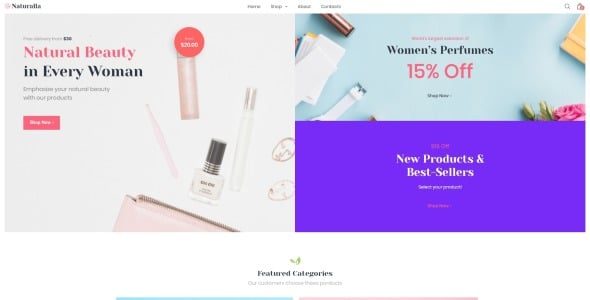 косметика ecommerce modern elementor woocommerce theme