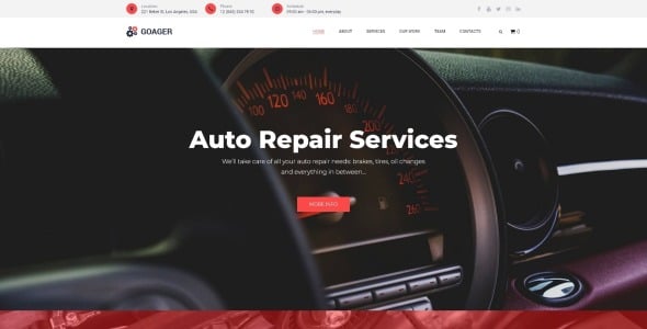 авто Ремонт электронной коммерции современный wordpress элементор тема