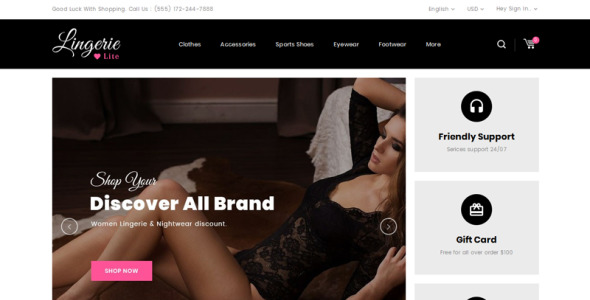 тема женского магазина prestashop