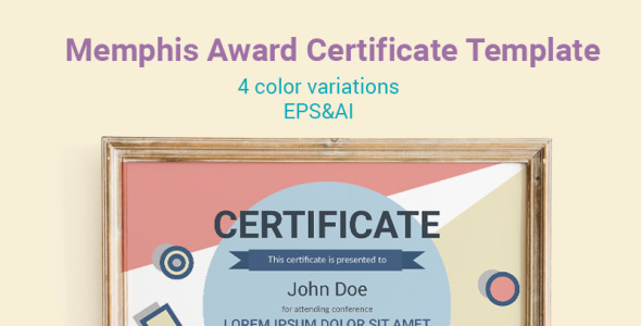 Шаблон сертификата на тему графика