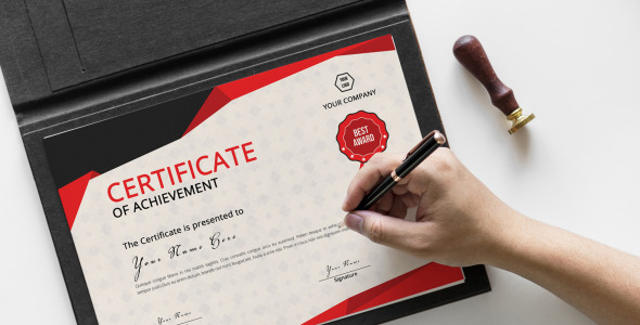 Шаблон сертификата на тему графика