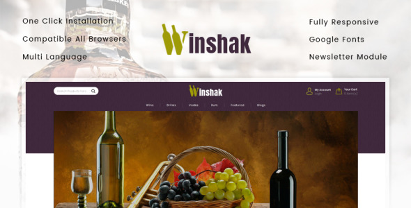 Wine Store OpenCart Template