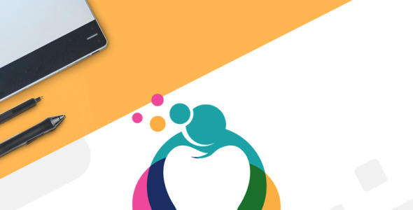 Шаблон логотипа на тему графика