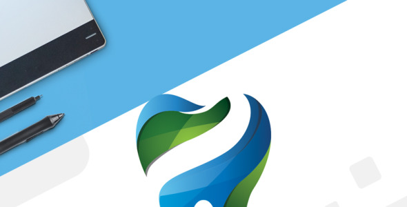 Шаблон логотипа на тему графика