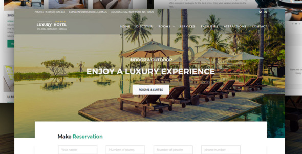 шаблон сайта spa &amp; restaurant + rtl