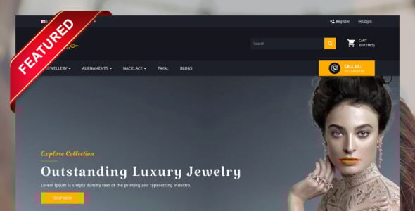 шаблон opencart ювелирного магазина jewella