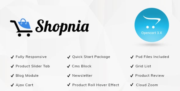 Shopnia Mega Store OpenCart Template
