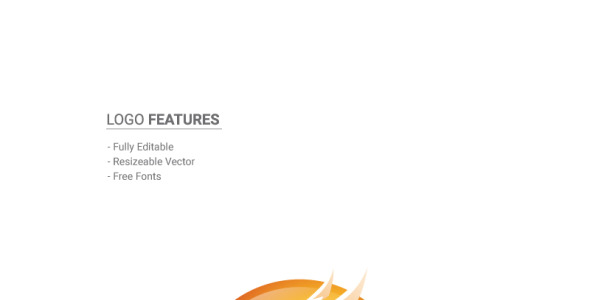 Шаблон логотипа на тему графика