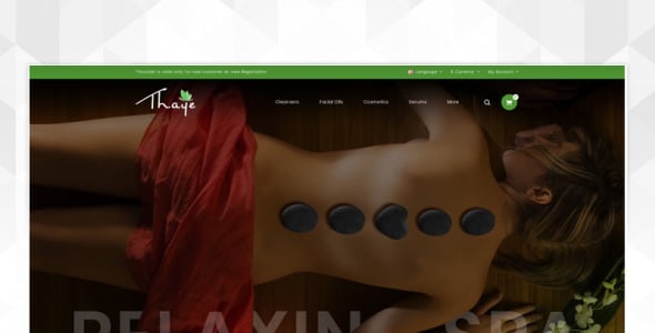 Massage Parlour OpenCart Template