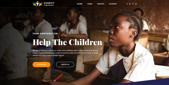 шаблон целевой страницы фонда