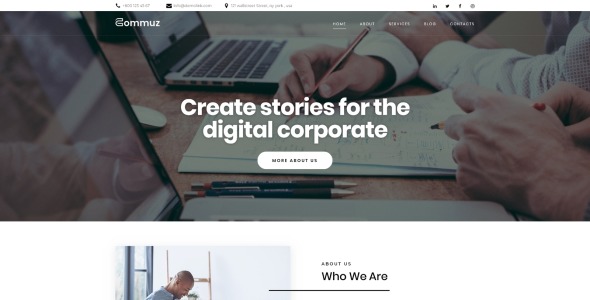 бизнес многоцелевой современный wordpress элементор тема