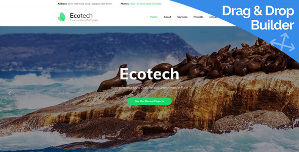 шаблон environment moto cms 3