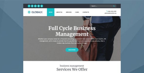 бизнес многофункциональная современная тема wordpress elementor theme