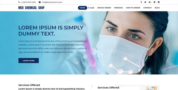 PSD шаблон на тему оптовый магазин