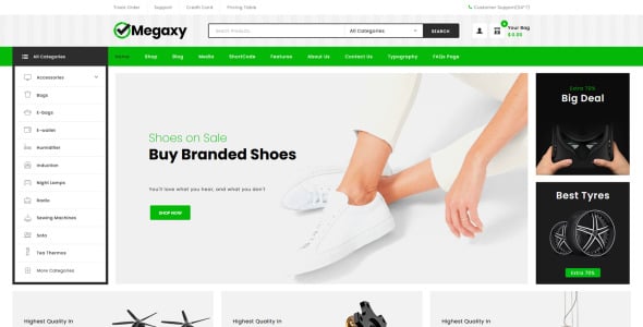 мега многоцелевая тема woocommerce