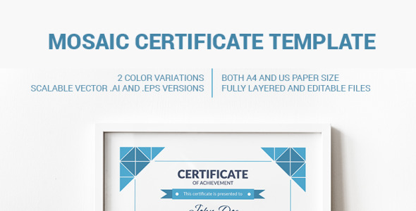 Шаблон сертификата на тему графика