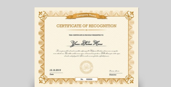 Шаблон сертификата на тему графика