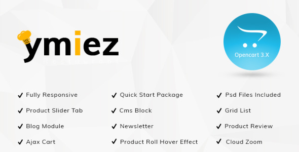 Ymiez Food Store OpenCart Template