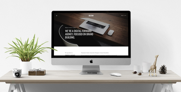 минимальный черно-белый шаблон joomla