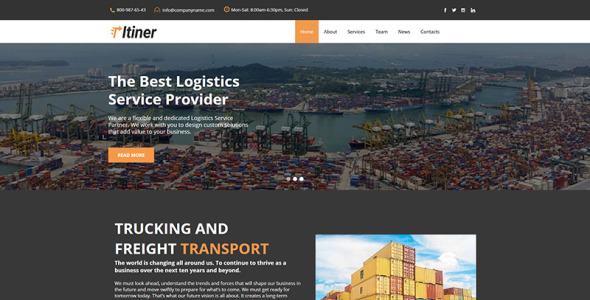 transportation moto cms html шаблон