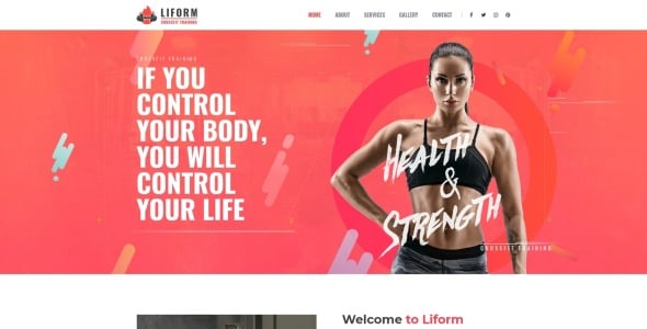 crossfit sport wordpress elementor theme
