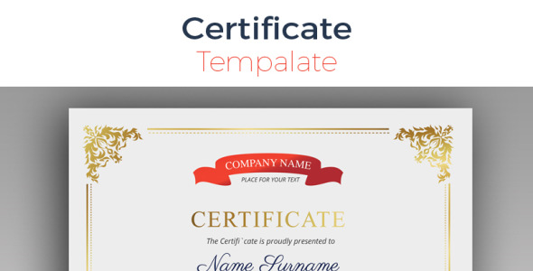 Шаблон сертификата на тему графика