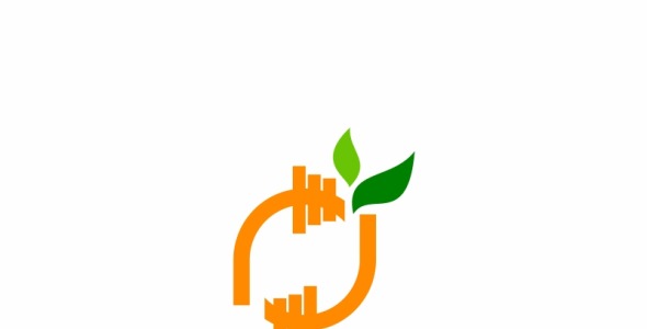 Шаблон логотипа на тему графика