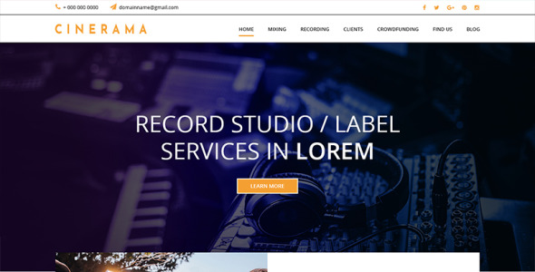 PSD шаблон на тему графика