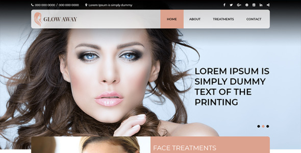 PSD шаблон на тему мода и красота